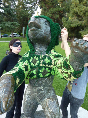 Captain Hook with bear shrug